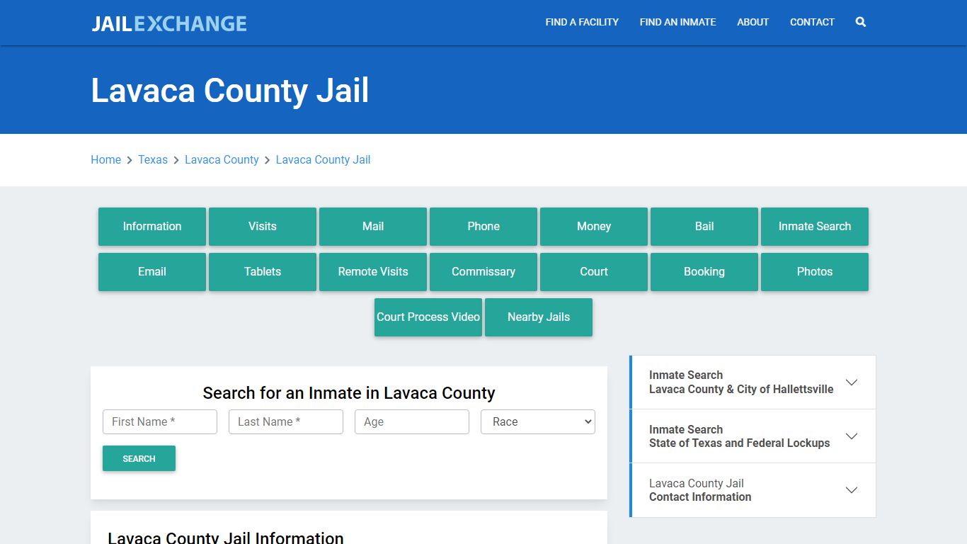 Lavaca County Jail Roster Lookup, TX, Inmate Search